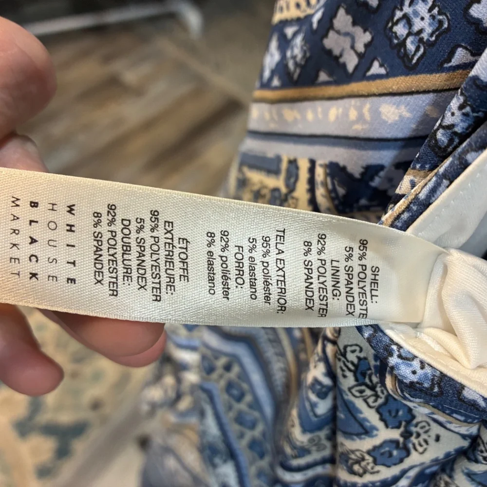 White House Black Market  MJ Print Dress - Picture 5 of 6